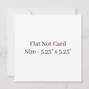 Maak Je Eigen Gekwadrateerde 5.25" x 5.25" Plat Notitiekaartje
