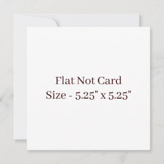 Maak Je Eigen Gekwadrateerde 5.25" x 5.25" Plat Notitiekaartje