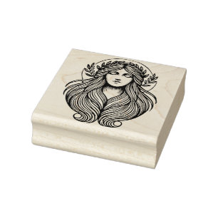 Maak Je Eigen Gelauwerde Godinnenbuste Rubberstempel
