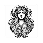 Maak Je Eigen Gelauwerde Godinnenbuste Rubberstempel (Afrduk)