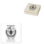Maak Je Eigen Gelauwerde Hemelse Bij Rubberstempel (Gestempeld)