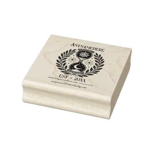 Maak Je Eigen Gelauwerde Hemelse Zandloper Rubberstempel (Stempel)