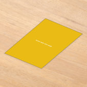 Maak je eigen gele aangepaste ontwerp acryl uitnodigingen (Laagn)