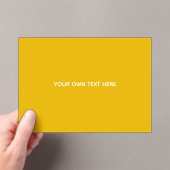 Maak je eigen gele aangepaste ontwerp acryl uitnodigingen (Insitu (Draagbaar))