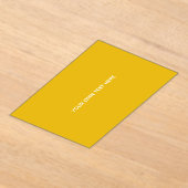 Maak je eigen gele aangepaste ontwerp acryl uitnodigingen (Laagn)