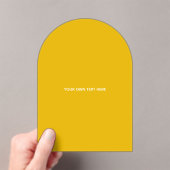 Maak je eigen gele aangepaste ontwerp acryl uitnodigingen (Insitu (Draagbaar))