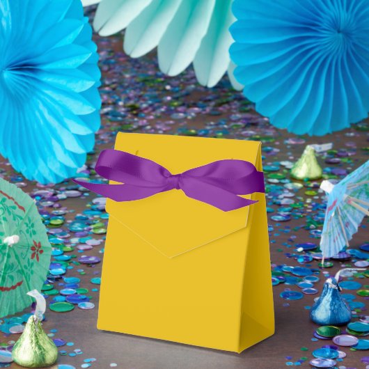 Maak je eigen gele aangepaste ontwerp bedankdoosjes (Feest)