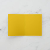 Maak je eigen gele aangepaste ontwerp bedankkaart (Binnen)