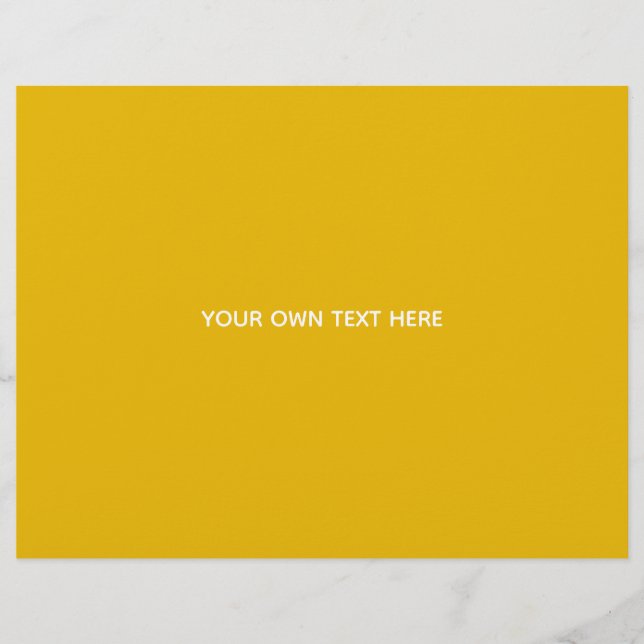 Maak je eigen gele aangepaste ontwerp briefhoofd (Voorkant)