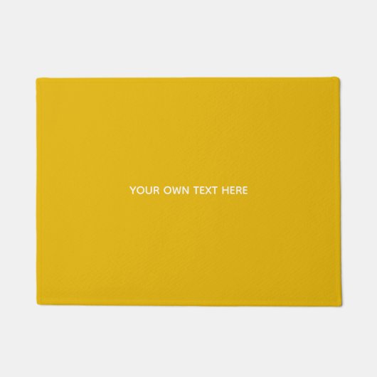 Maak je eigen gele aangepaste ontwerp deurmat (Voorkant)