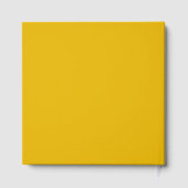 Maak Je Eigen Gele Aangepaste Ontwerp Gastenboek (Achterkant)