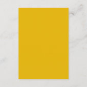 Maak Je Eigen Gele Aangepaste Ontwerp Informatiekaartje (Achterkant)