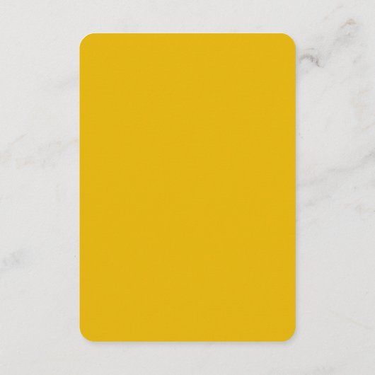 Maak je eigen gele aangepaste ontwerp informatiekaartje (Achterkant)