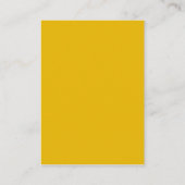 Maak Je Eigen Gele Aangepaste Ontwerp Informatiekaartje (Achterkant)