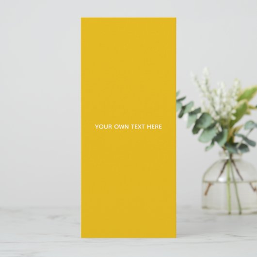 Maak Je Eigen Gele Aangepaste Ontwerp Kaart (Staand voorkant)