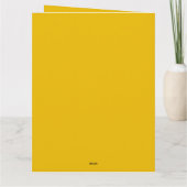 Maak je eigen gele aangepaste ontwerp kaart (Achterkant)