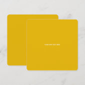 Maak Je Eigen Gele Aangepaste Ontwerp Kaart (Voorkant / Achterkant)