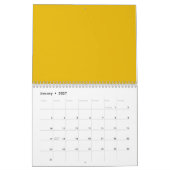 Maak Je Eigen Gele Aangepaste Ontwerp Kalender (Jan 2027)