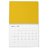 Maak Je Eigen Gele Aangepaste Ontwerp Kalender (Feb 2027)