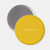 Maak je eigen gele aangepaste ontwerp magneet (Voorkant / Achterkant)