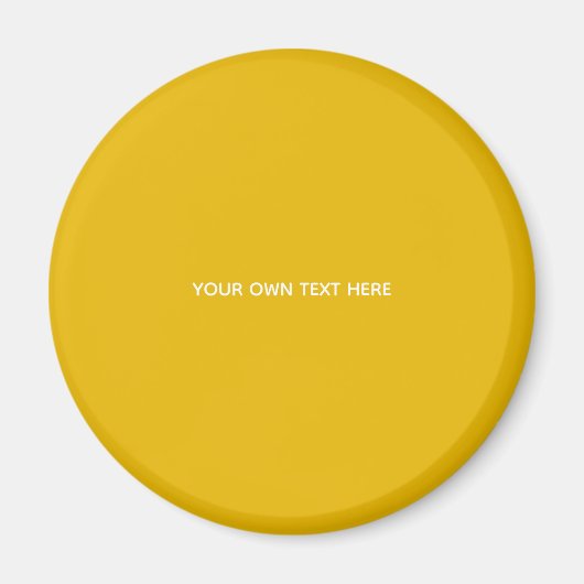 Maak je eigen gele aangepaste ontwerp magneet (Voorkant)