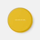 Maak je eigen gele aangepaste ontwerp magneet (Voorkant)
