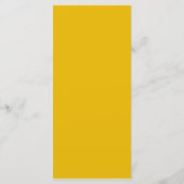 Maak Je Eigen Gele Aangepaste Ontwerp Menu (Achterkant)