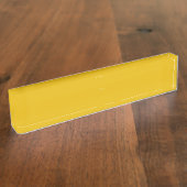 Maak Je Eigen Gele Aangepaste Ontwerp Naambordje (Zijkant)