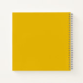 Maak je eigen gele aangepaste ontwerp notitieboek (Achterkant)