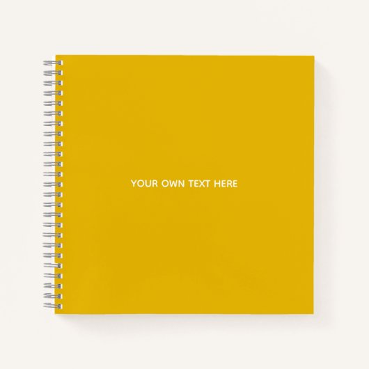 Maak je eigen gele aangepaste ontwerp notitieboek (Voorkant)