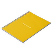 Maak je eigen gele aangepaste ontwerp notitieboek (Linkerzijde)