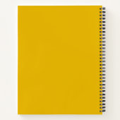 Maak Je Eigen Gele Aangepaste Ontwerp Notitieboek (Achterkant)