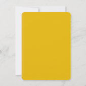 Maak je eigen gele aangepaste ontwerp notitiekaartje (Achterkant)
