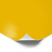 Maak je eigen gele aangepaste ontwerp perfect poster (Hoek)