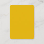 Maak Je Eigen Gele Aangepaste Ontwerp Plaatskaartje (Achterkant)