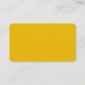 Maak Je Eigen Gele Aangepaste Ontwerp Plaatskaartje (Achterkant)