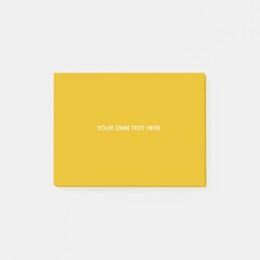 Maak je eigen gele aangepaste ontwerp post-it® notes (Voorkant)
