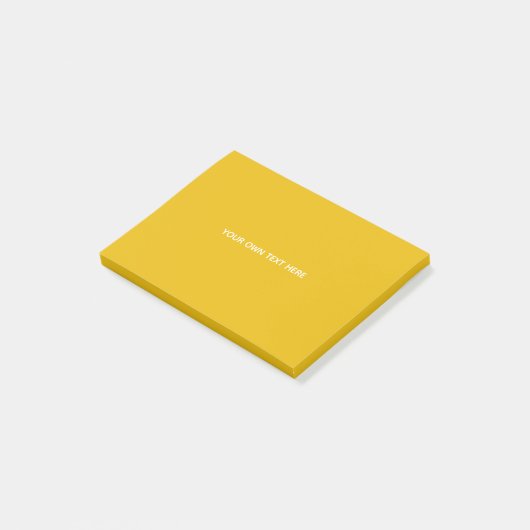 Maak je eigen gele aangepaste ontwerp post-it® notes (Schuin)