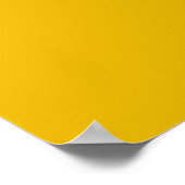 Maak Je Eigen Gele Aangepaste Ontwerp Poster (Hoek)