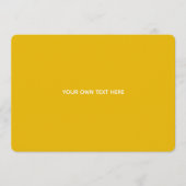 Maak je eigen gele aangepaste ontwerp programmakaart (Voorkant)