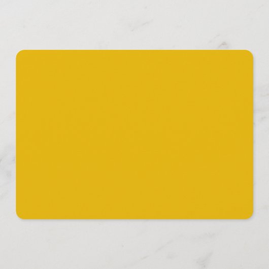 Maak je eigen gele aangepaste ontwerp programmakaart (Achterkant)