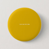 Maak je eigen gele aangepaste ontwerp ronde button 5,7 cm (Voorkant)