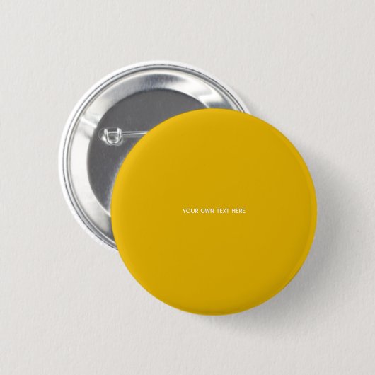 Maak je eigen gele aangepaste ontwerp ronde button 5,7 cm (Voorkant /achterkant)