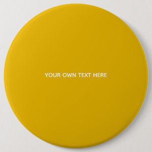 Maak Je Eigen Gele Aangepaste Ontwerp Ronde Button 6,0 Cm