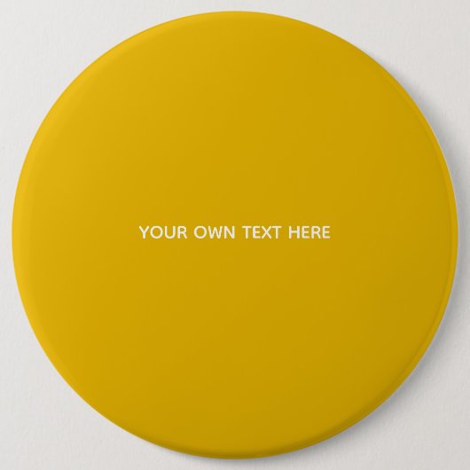Maak Je Eigen Gele Aangepaste Ontwerp Ronde Button 6,0 Cm (Voorkant)