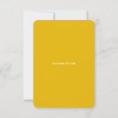 Maak je eigen gele aangepaste ontwerp save the date (Voorkant)