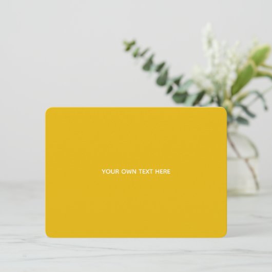 Maak je eigen gele aangepaste ontwerp save the date (Staand voorkant)