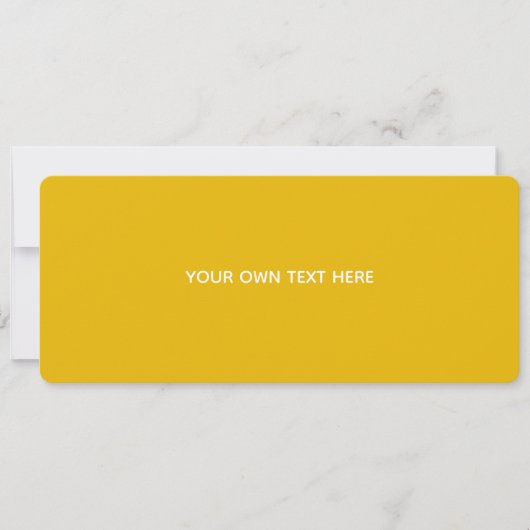 Maak je eigen gele aangepaste ontwerp save the date (Voorkant)