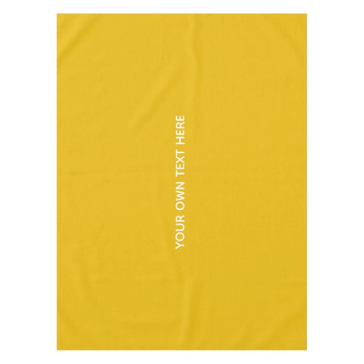 Maak je eigen gele aangepaste ontwerp tafelkleed (Voorkant)
