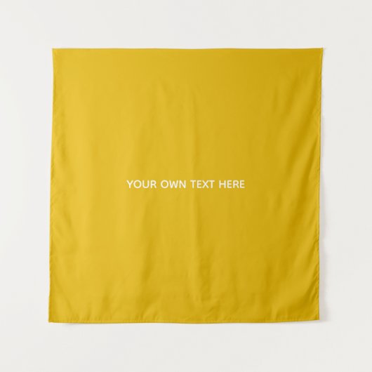 Maak je eigen gele aangepaste ontwerp wandkleed (Voorkant)